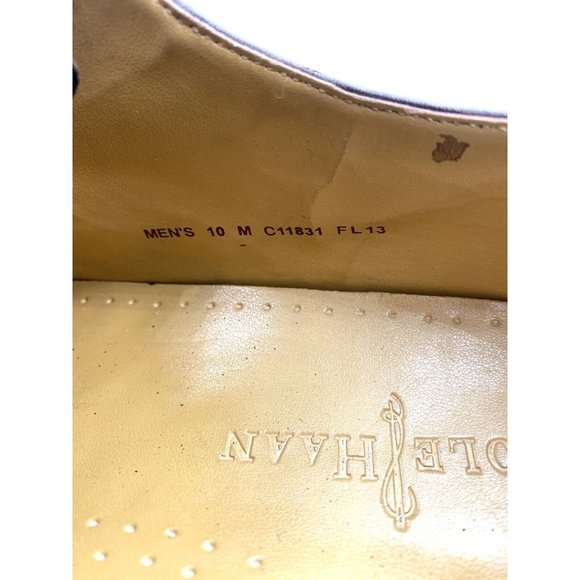 Cole Haan Men’s Adams Split Toe Dark Brown Oxford Shoe Size 10 M No Laces - Picture 8 of 9